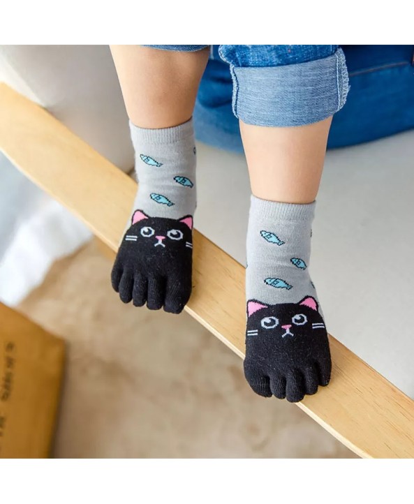 Детски чорапи с пръсти котка